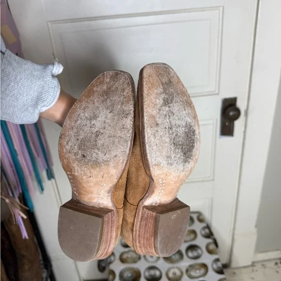 Black Jack brown Suede Cowboy Boots - Picture 4 of 4